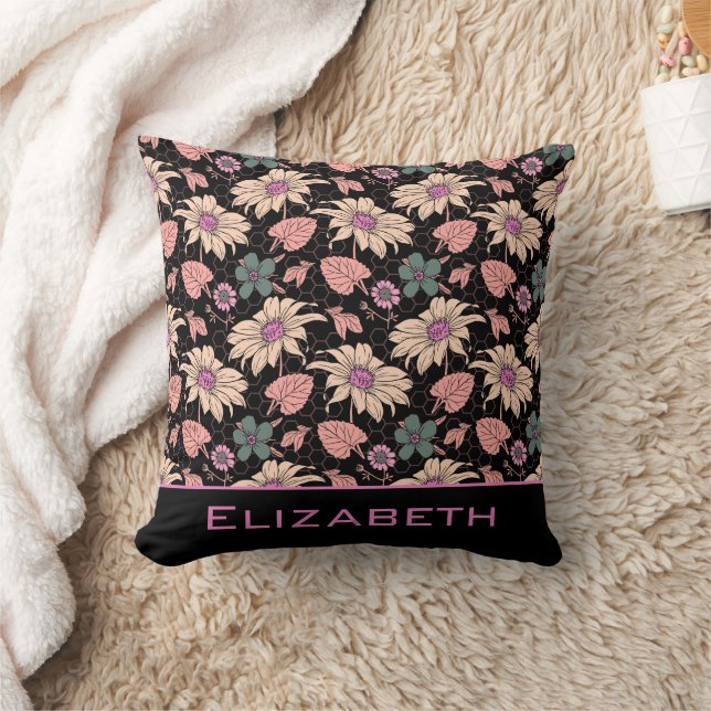 Floral seamless pattern colourful personalised nam cushion (Blanket)