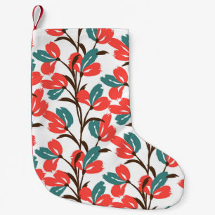 Floral seamless pattern. Cute floral background. P Small Christmas Stocking