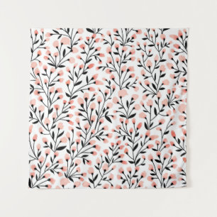 Floral seamless pattern design. Branch with small Tapestry