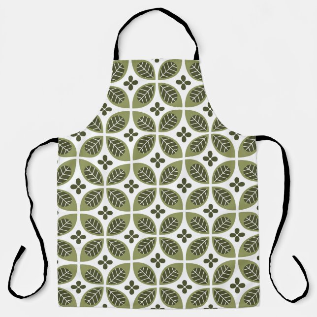 Floral seamless pattern design. Scandinavian style Apron (Front)