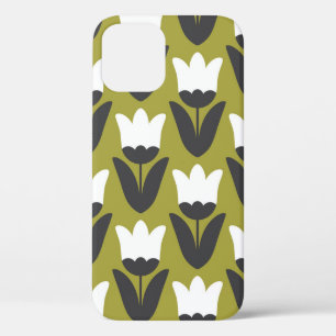 Floral seamless pattern design. Scandinavian style iPhone 12 Case