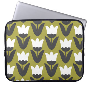 Floral seamless pattern design. Scandinavian style Laptop Sleeve