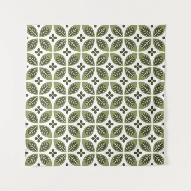 Floral seamless pattern design. Scandinavian style Tapestry (Front)