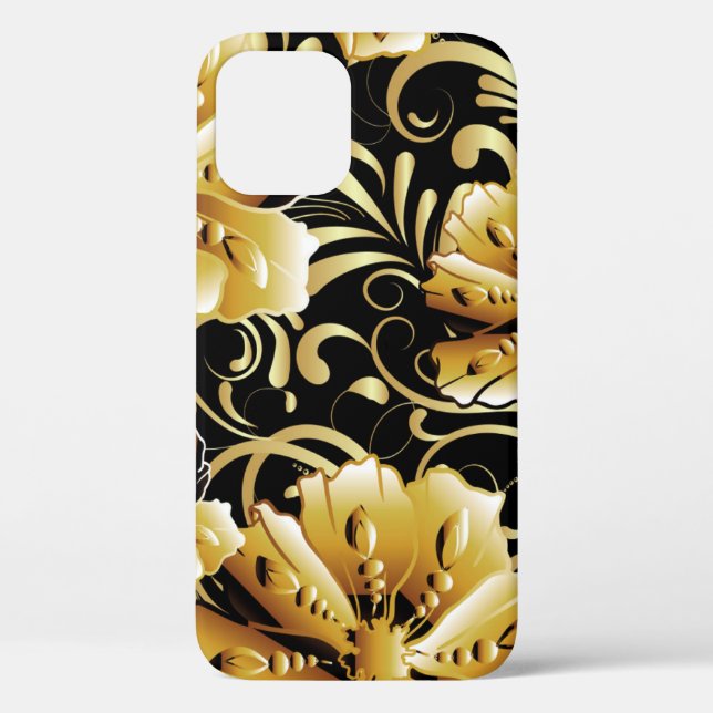 Floral seamless pattern. Flourish 3d wallpaper. Or Case-Mate iPhone Case (Back)