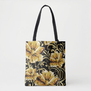 Floral seamless pattern. Flourish 3d wallpaper. Or Tote Bag