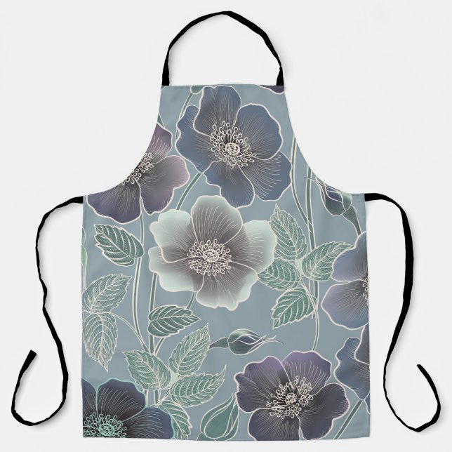 Floral seamless pattern. Flower background. Floral Apron (Front)