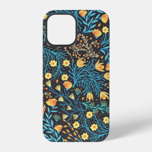Floral seamless pattern. Hand drawn creative flowe iPhone 12 Case