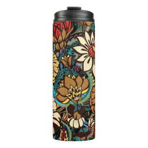 Floral seamless pattern, original print design. thermal tumbler
