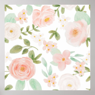 FLORAL SEAMLESS PATTERN POSTER