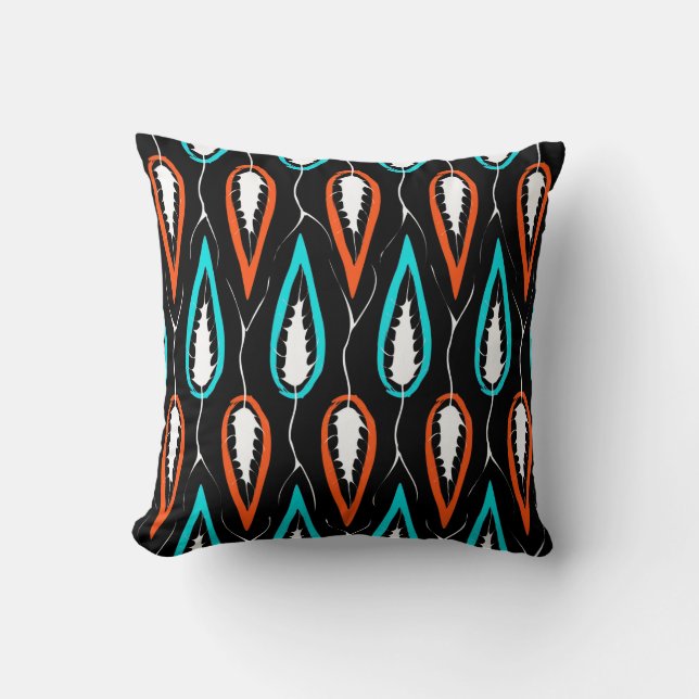 Floral seamless pattern retro fabric texture with  cushion (Front)