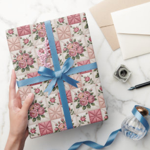  Floral Seamless Pattern, Roes Seamless Pattern Wrapping Paper