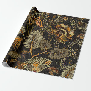 Floral seamless pattern, texture effect. Indian or Wrapping Paper