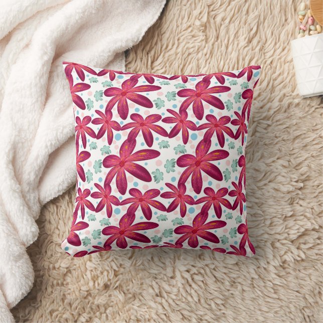 Floral Seamless Pattern | Watercolor Flower Repeat Cushion (Blanket)