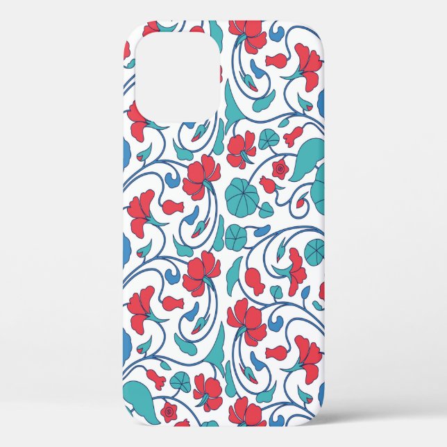Floral seamless pattern with nasturtium flowers. A Case-Mate iPhone Case (Back)