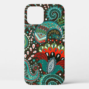 Floral seamless pattern with paisley elements iPhone 12 case