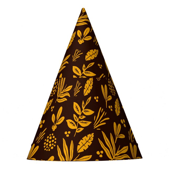 Floral Seamless: Perfect Textile Design Party Hat (Front)