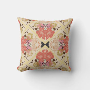 Floral seamless vintage pattern design. cushion