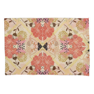 Floral seamless vintage pattern design. pillowcase