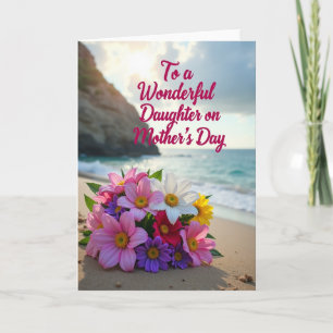 Floral Seaside Mothers Day Card