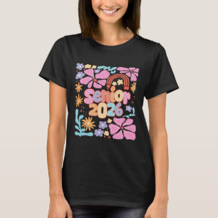 Floral Senior 2026 Coquette Bow Cl Of 2026 Graduat T-Shirt