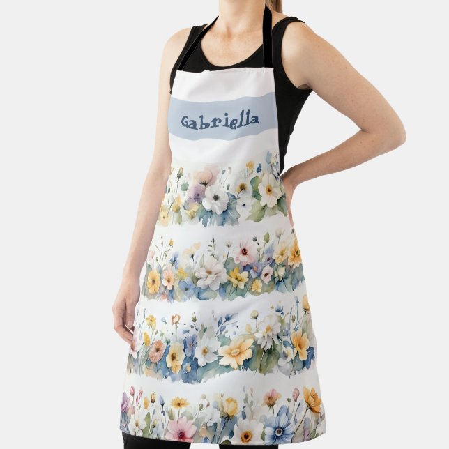 Floral Serenity Apron (Insitu)