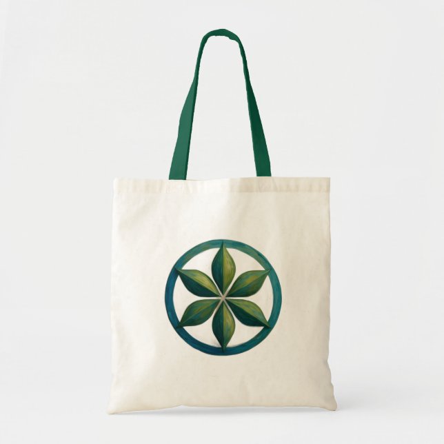Floral Serenity Tote Bag | Eco-Friendly (Front)