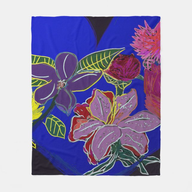 Floral Sessions  Fleece Blanket (Front)