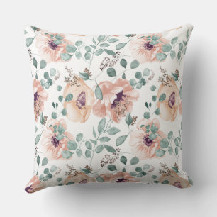 Floral sFarmhouse Decor Throw Pillow