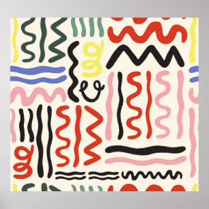 Floral Shawl: Square Paisley Ornament Poster