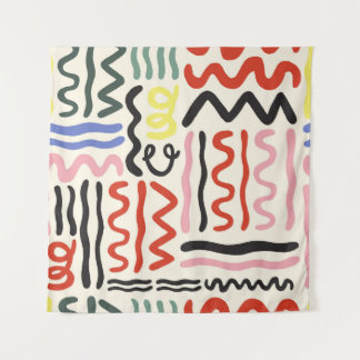 Floral Shawl: Square Paisley Ornament Tapestry