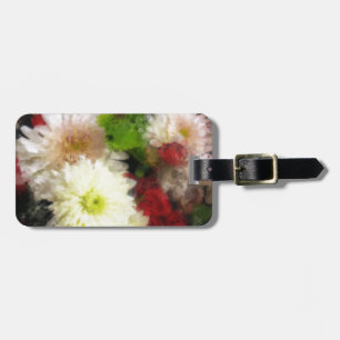 Floral Shimmer Luggage Tag
