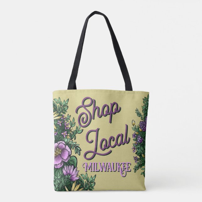 Floral Shop local, city Tote Bag (Back)