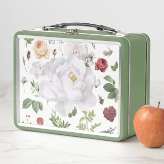 Floral Shops Near Me Metal Lunch Box