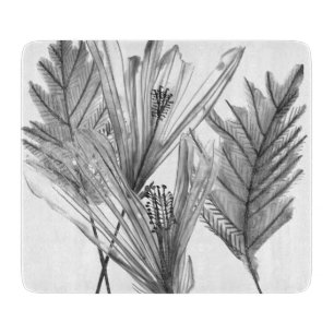 Floral Silhouette - Grey Cutting Board