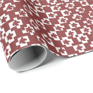 Floral silhouette pattern. wrapping paper