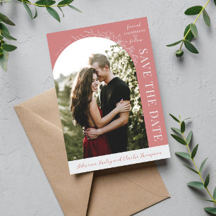 Floral Simplicity 1 Dusty Rose Save The Date