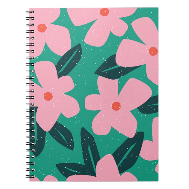 Floral Simplicity: Abstract Beauty Notebook (Front)