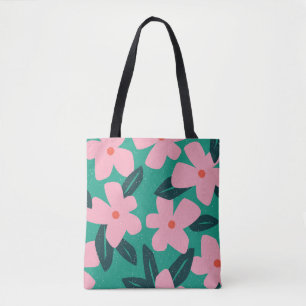 Floral Simplicity: Abstract Beauty Tote Bag