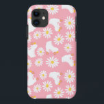 Floral Skates Roller Skating Pattern Birthday Pink iPhone 11 Case<br><div class="desc">Cool modern pastel pink spring summer daisies and white retro roller quad skates with pink wheeles design for roller skater woman, girl. Loveable roller skates pattern design on home decor, mugs, wrapping paper, etc. Roller skates art illustration design gift for daughter, granddaughter, derby girl, roller babe. Rollerskating, quad roller skates,...</div>