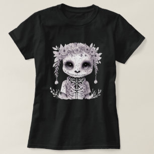 Floral Skeleton Doll Creepy Cute T Shirt