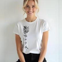 Floral Sketch Modern Grad Script Personalised Grad