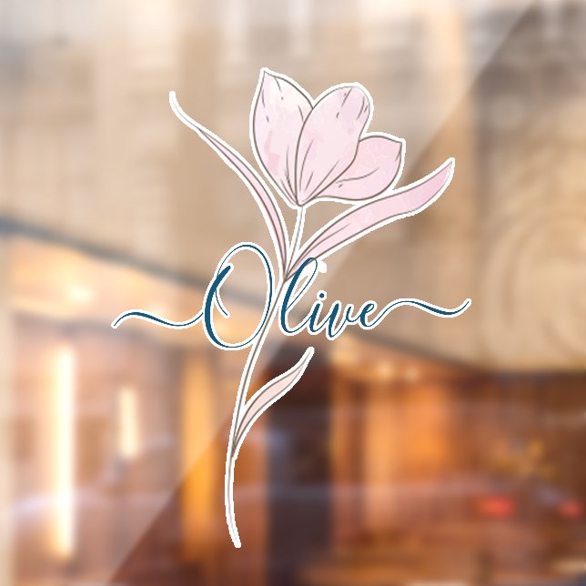 Floral Sketch watercolor Personalised  (Sheet 2)