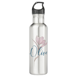 Floral Sketch watercolor Personalised  710 Ml Water Bottle