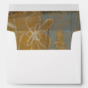 Floral Sketch with Wildflower and Plants Envelope