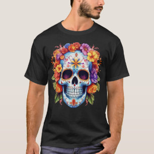 Floral Skull 13 T-Shirt