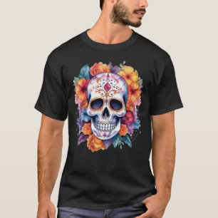 Floral Skull 14 T-Shirt