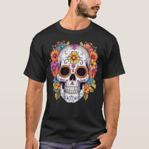 Floral Skull 15 T-Shirt