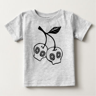Floral Skull Apple Shirt