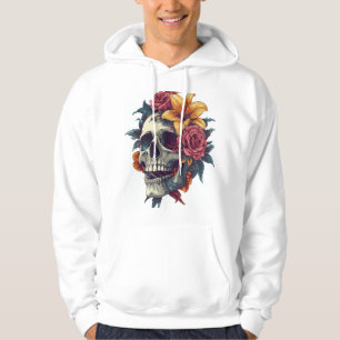 Floral Skull Bloom Hoodie