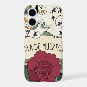 Floral Skull Dia de los Muertos Phone Case